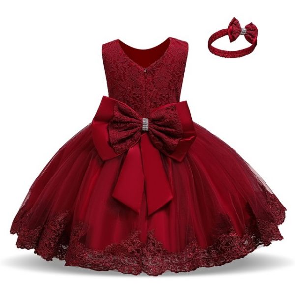 3M-5T Toddler Girl Dress Christmas Dress For Girl Red Tutu Dress .