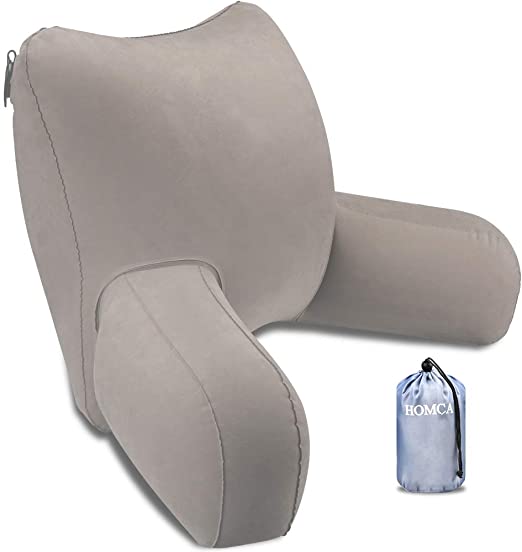 Amazon.com: HOMCA Reading Pillow, Inflatable Backrest Pillow with .