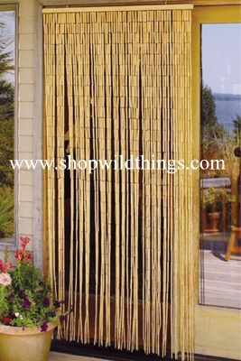 COMING SOON! Plain Bamboo Beaded Curtain 90 Strands 35" x 75-78 .