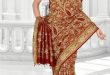 Pure Bangalore Handloom Silk Saree in Maroon, Bridal Sarees .