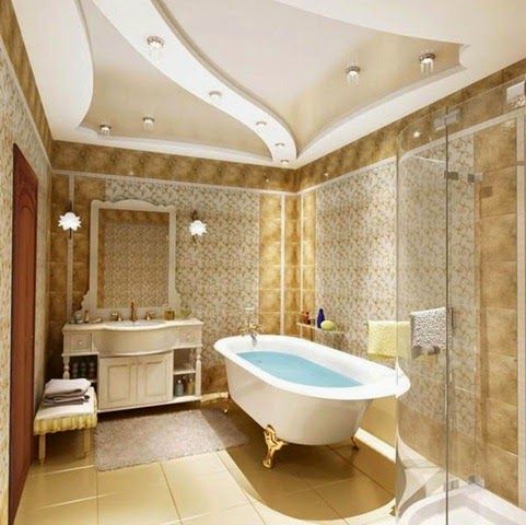 Latest tips for false ceiling designs for bathroom interior .