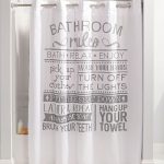 Hookless Bathroom Rules Shower Curtain & Reviews - Shower .
