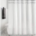 Amazon.com: iDesign Fabric Shower Curtain with Tassels, 72 x 72 .