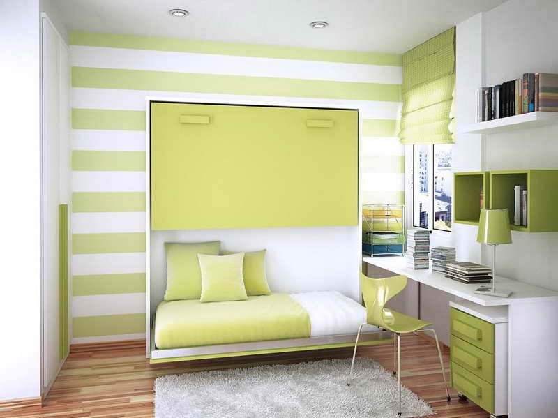 simple bedroom painting ideas with stripped design Love this .