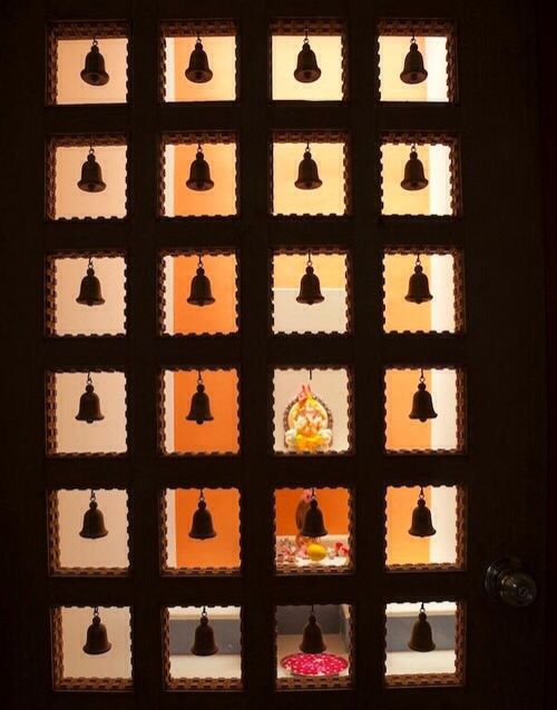 Door Bells (With images) | Pooja room door desi