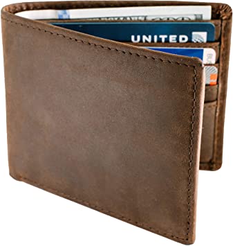 Amazon.com: Wallets For Men RFID Blocking | Mens Leather Bifold .