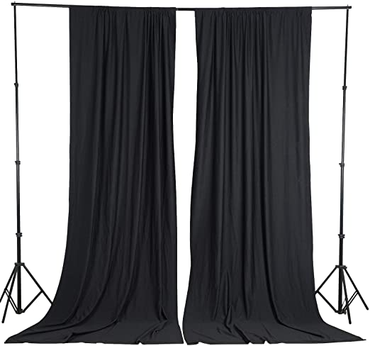 Amazon.com: BalsaCircle 10 ft x 10 ft Black Polyester Photography .