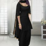 Punjabi Black Patiala Suits Ethnic Salwar Kameez Designer .