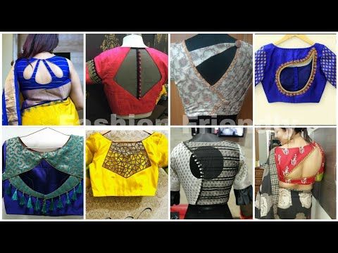 Blouse designs 2019 | Blouse back neck designs | Latest blouse .