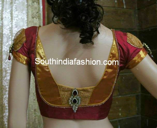 Stylish Blouse Back Neck Pattern for Silk Sarees | Saree blouse .