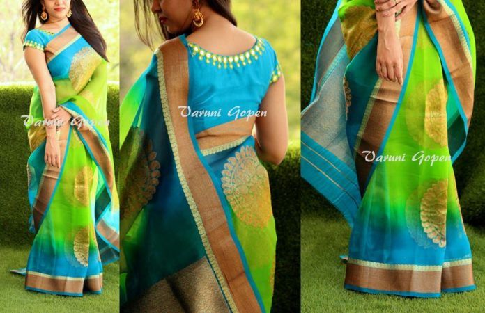 30+ Trendy Blouse Back Neck Designs For Silk Sarees | Blouse back .