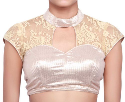 Front neck design for net blouse – Latest Blouse Designs: Blouse .