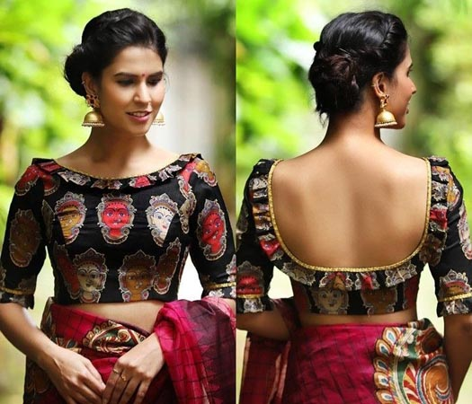 25 Trendy Boat Neck Blouse Front and Back Patterns Designs in 2020 .