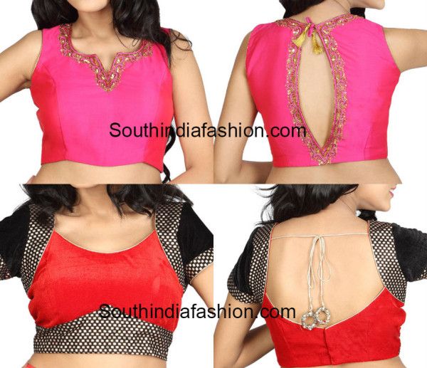 Latest Blouse Back and Front Neck Patterns (With images) | Trendy .