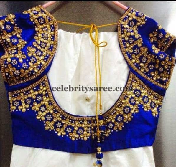 Blouse Designs with Sequins (With images) | Embroidered blouse .