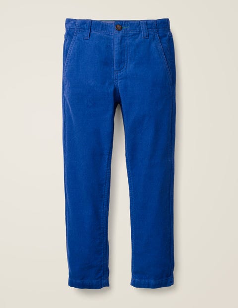 Relaxed Cord Chino Trousers - Bright Blue | Boden
