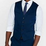 cotton sateen navy blue vest (With images) | Navy blue ve
