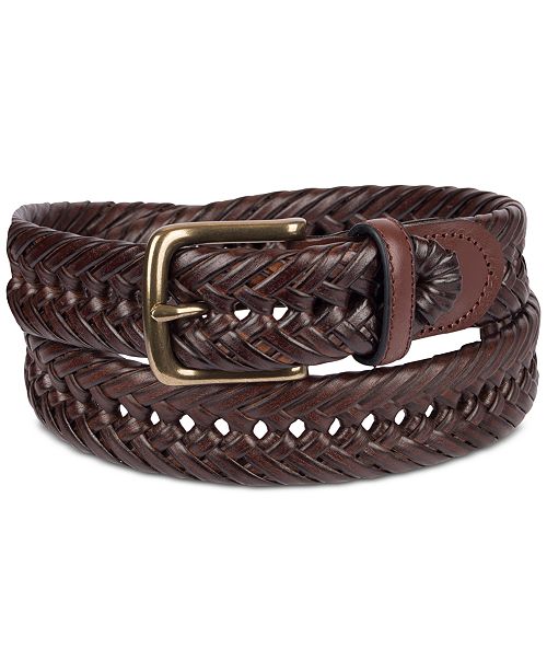 Tommy Hilfiger Men's Braided Leather Belt & Reviews - All .