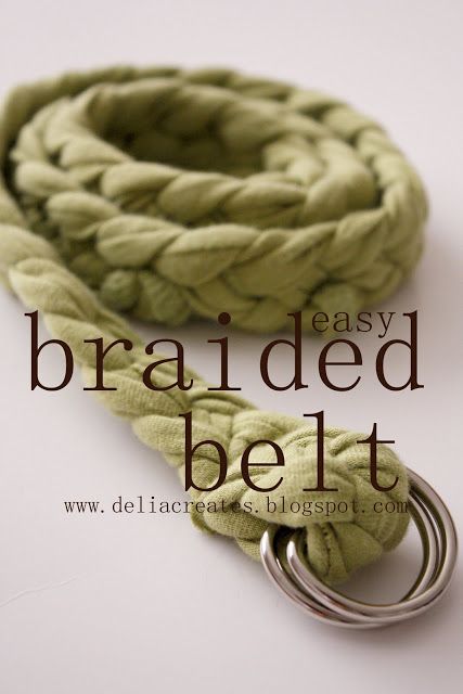 DIY t-shirt braided belt tutorial (With images) | Diy braids, Diy .