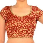 Red Brocade Blouse | Embroidery blouse designs, Blouse, Saree .