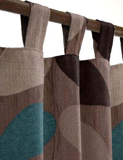 teal brown curtains - Google Search (With images) | Brown curtains .