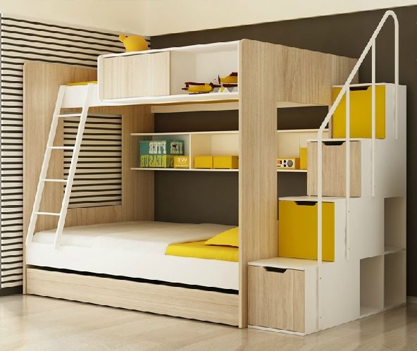 Ergonomic Design Kids Bunk Bed & Staircase set Wholesale [MDED .