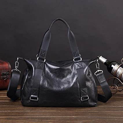Amazon.com : LU&Y Leather Weekend Travel Duffle Bag - Men 'S and .