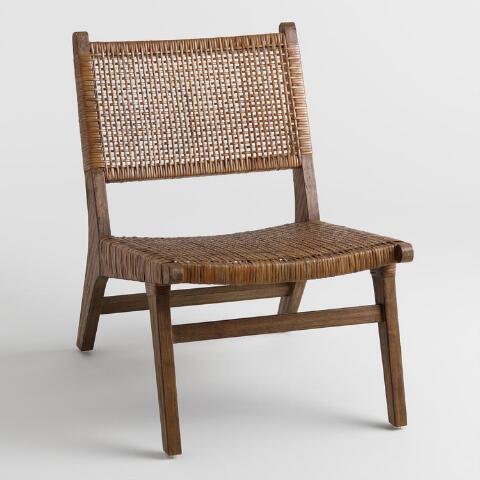 Dark Brown Cane Gunnar Chair | World Mark