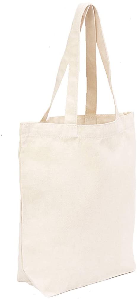 Amazon.com: Canvas Bags Heavy Natural Canvas Tote Bags with Bottom .