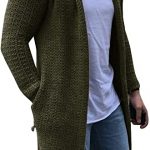 Enjoybuy Mens Shawl Collar Cardigan Sweaters Open Front Cable Knit .
