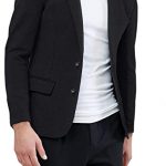 Daupanzees Mens Casual Two Button Suits Lapel Blazer Jacket .
