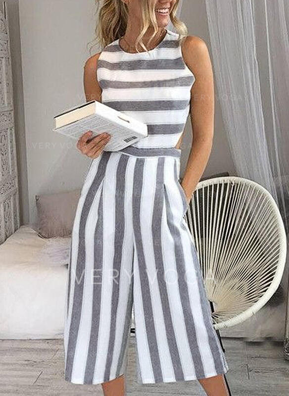 Striped Sleeveless Casual Dresses (199226303) - Dresses - #226303 .