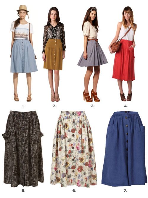 midi skirts with pockets. I want these. All of them. Pockets make .