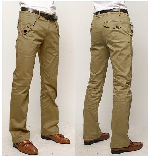 Hot Men's trousers Man's straight canister leisure trousers casual .