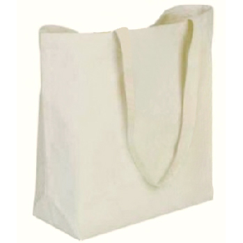 19 x 15 + 5 Reusable Canvas Shopping Bag with Handles | Cloth .
