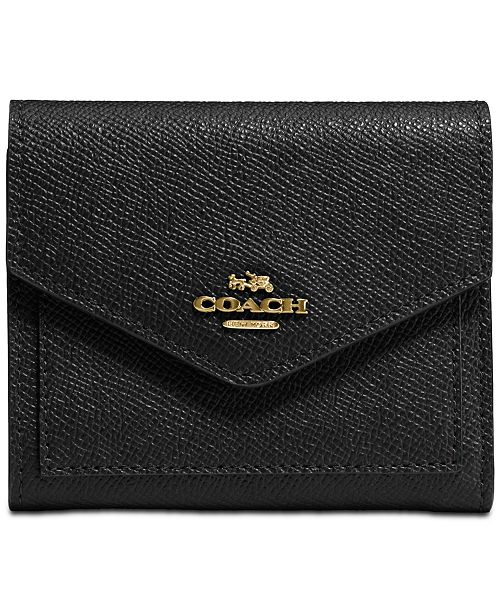 COACH Small Wallet in Crossgrain Leather & Reviews - Handbags .