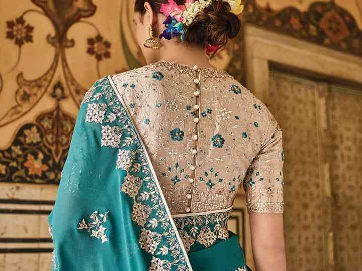 10 Trending Collar Neck Blouse Designs That Are Perfect for Weddin