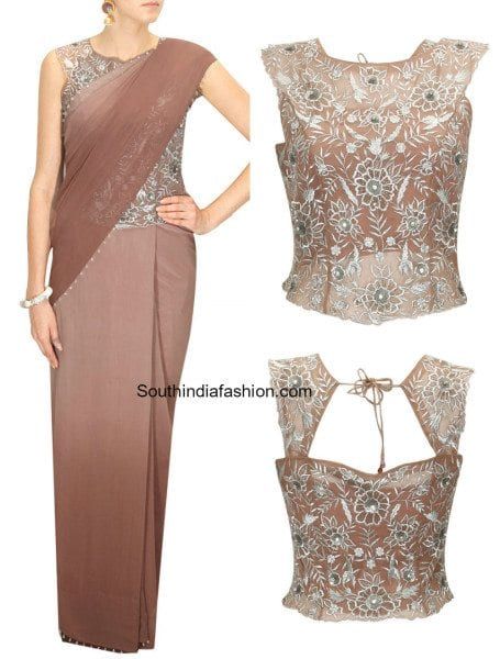 Hot Fashion Trend - Corset Blouses! | Long saree blouse designs .
