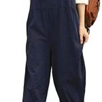 Amazon.com: Jumpsuits for Women Casual Cotton Linen Jumpsuit Long .