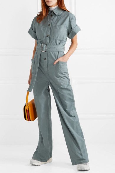 Acne Studios - Phyllis cotton-twill jumpsuit (With images .