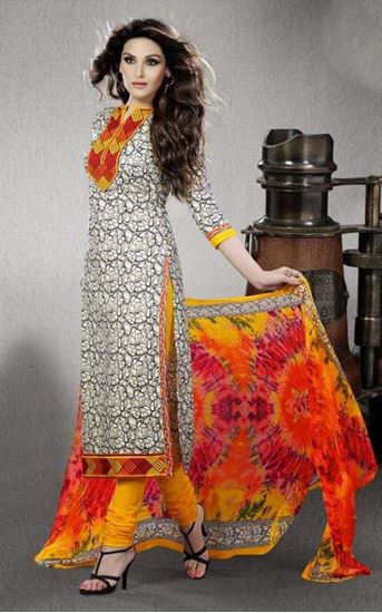 Indian Designer Embroidered Maroon Cotton Salwar Kameez