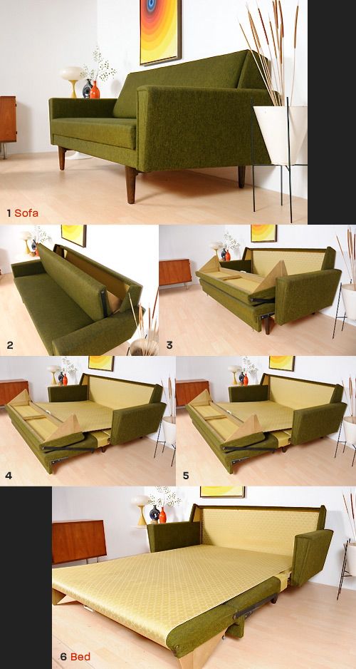 1968 Danish Sleeper Sofa | Diseño de muebles, Diseño de interiores .