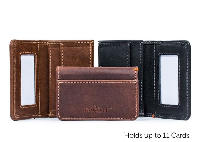 Camden Leather Credit Card Wallet For Men | Pad & Qui