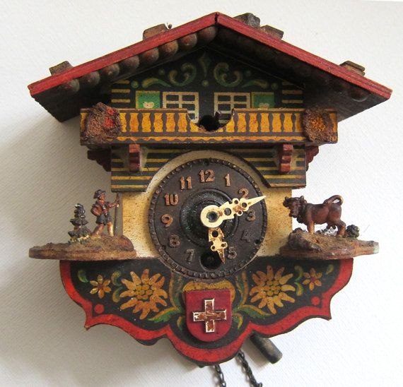 Very old vintage swiss cuckoo clock. What I wouldn't give for one .