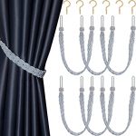 Amazon.com: Blulu Braided Curtain Tiebacks Rope Belt Curtain Ties .