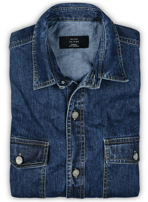 Custom Denim Shirt - 7oz : MakeYourOwnJeans®: Made To Measure .