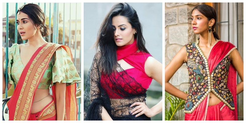 15 quirky blouse designs to wear with your designer saree at your .