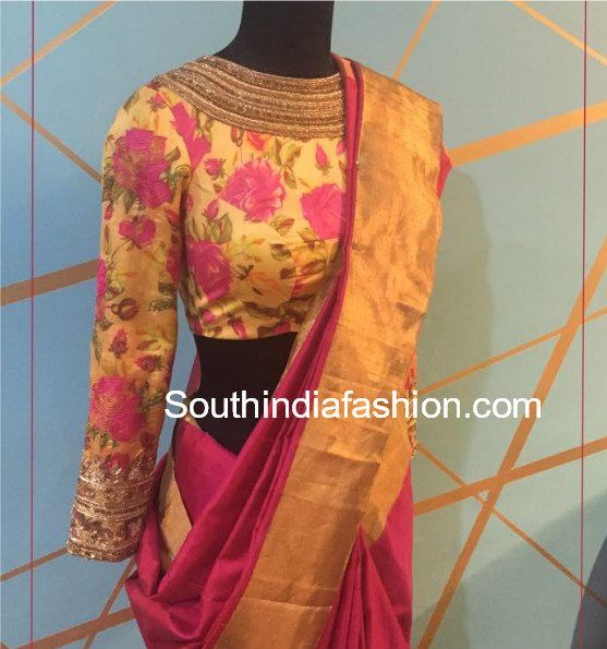 Top 20 Most Trending Blouse Designs For Silk Sarees | Silk saree .