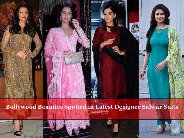 Bollywood Beauties spotted in Latest Designer Salwar Sui