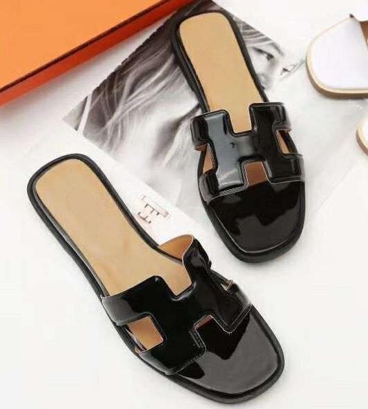 Size 35 41 Women Designer Sandals Luxury Slide Leather Designer .